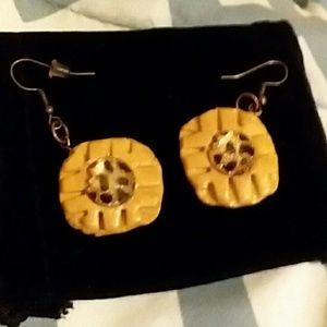 Animal Print PIERCED EARRINGS
